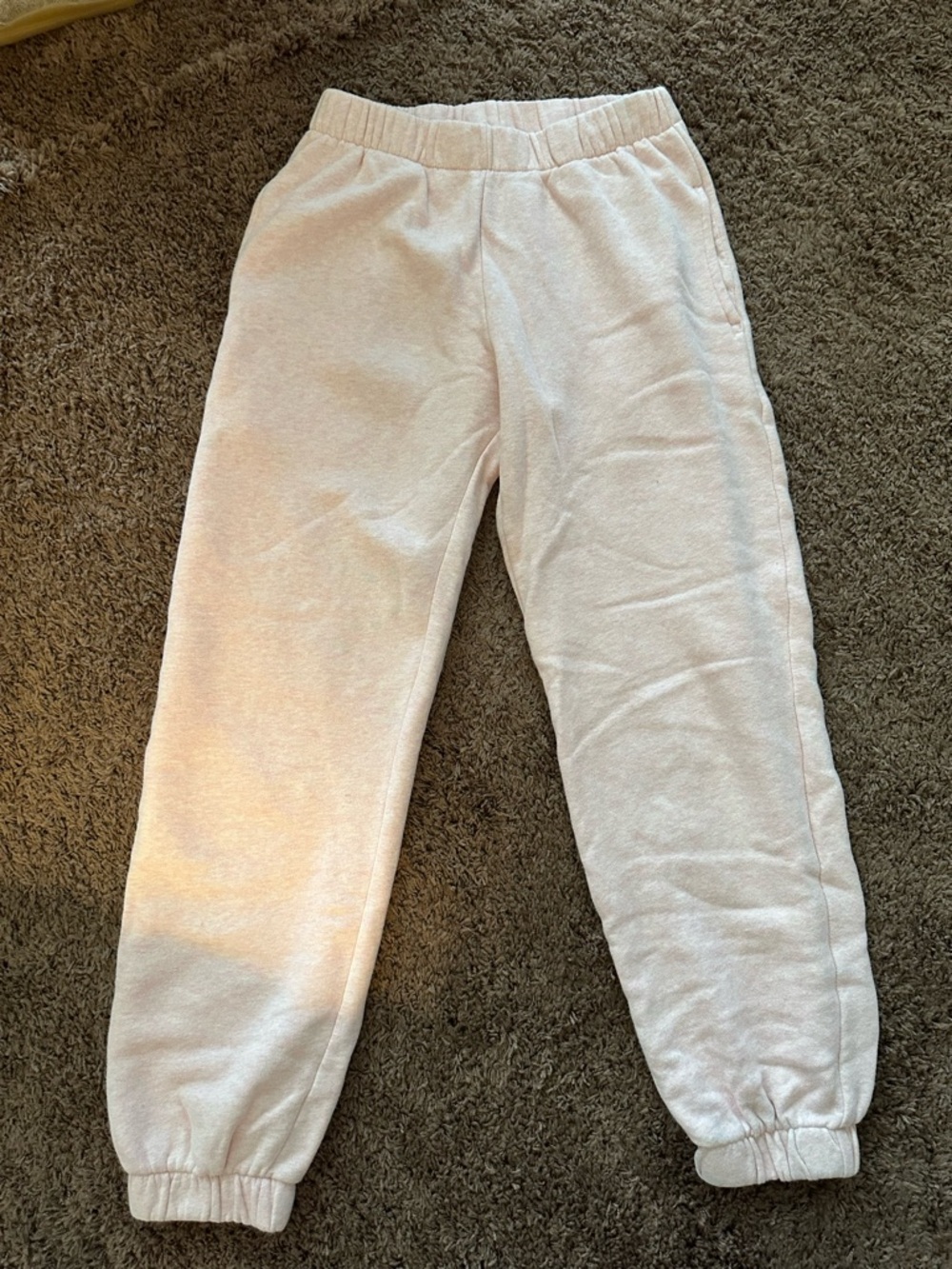 Women Light pink Fleece Jogger Sweatpants